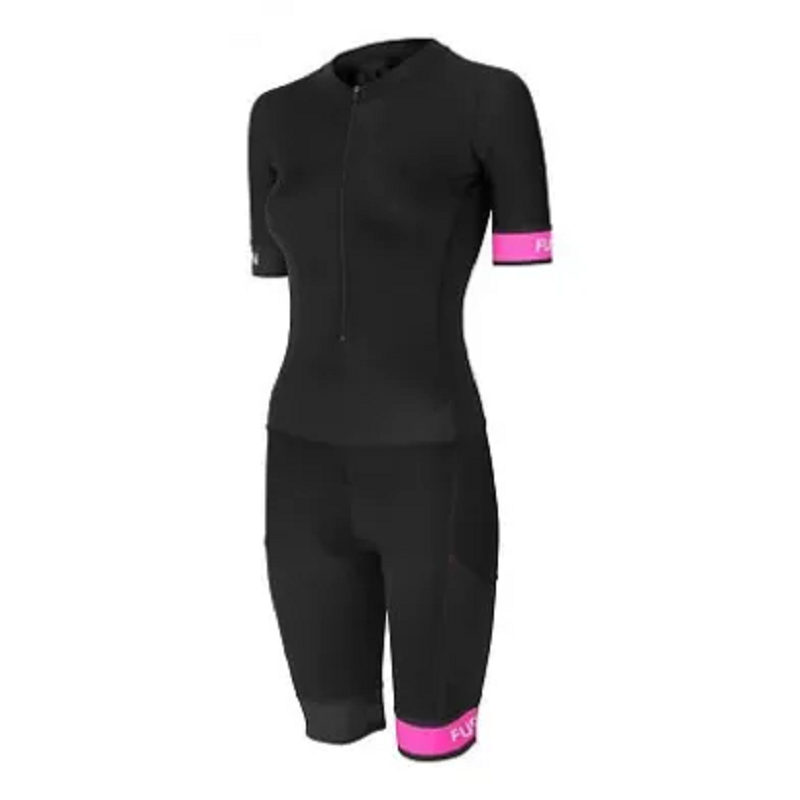 Fusion Trisuit speedsuit zwart/roze XS