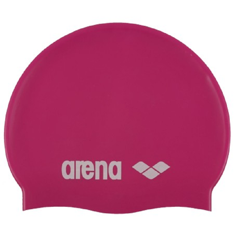 Arena badmuts JR classic silicone fuxia-white